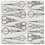 Vintage Modern Hairstylist Scissors Cute Salon Fabric