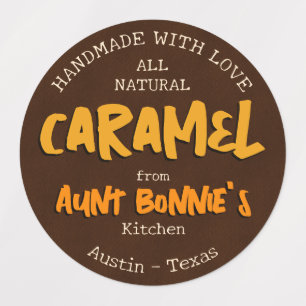 Vintage Modern Handmade Caramel From Your Kitchen Labels