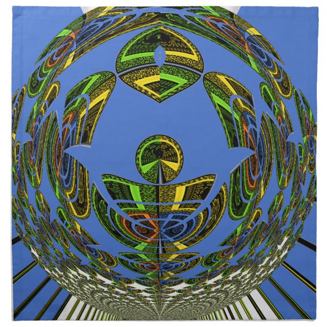 Vintage modern Motif Cloth Napkin (Front)