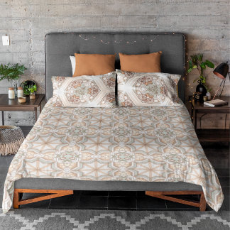 Vintage Modern Muted King Size Duvet Cover