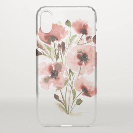Vintage Modern Watercolor Floral Bouquet Iphone Xs Case