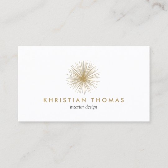 Vintage Modernist Interior Designer Decorator Business Card