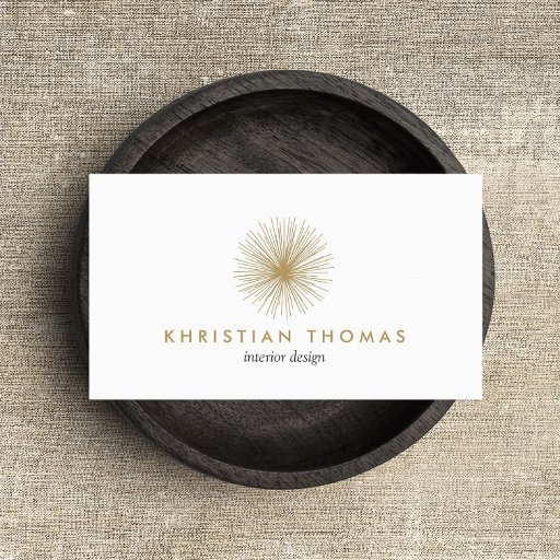 Customizable VINTAGE MODERNIST INTERIOR DESIGNER, DECORATOR BUSINESS CARD