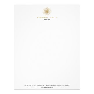 VINTAGE MODERNIST INTERIOR DESIGNER Letterhead