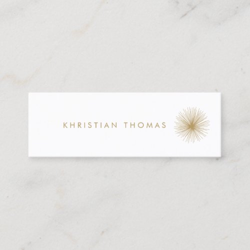 VINTAGE MODERNIST INTERIOR DESIGNER Slim Mini Business Card