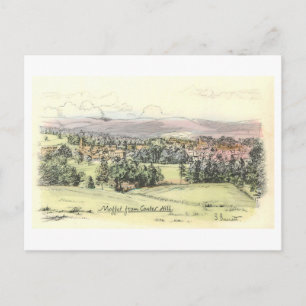 Vintage Moffat from Coates Hill, Scotland, Postcard