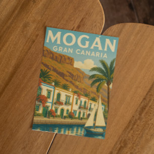 Vintage Mogan Gran Canaria Canary Islands Postcard