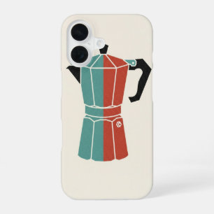 Vintage Moka Pot Icon iPhone 16 Case