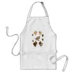 Vintage Mollusks and Snails, Marine Life Organisms Adult Apron