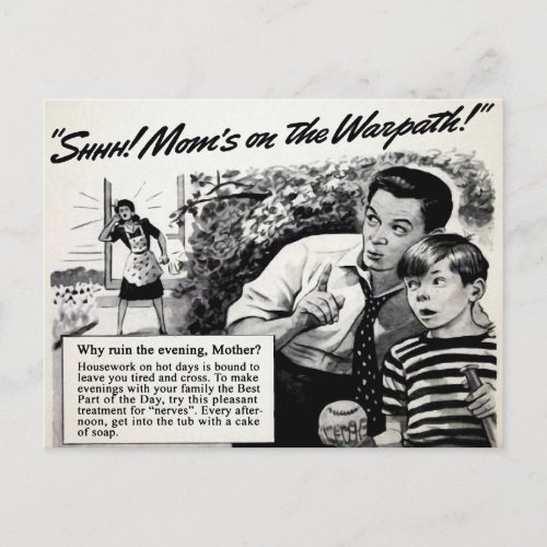 Vintage Mom Soap Ad Postcard