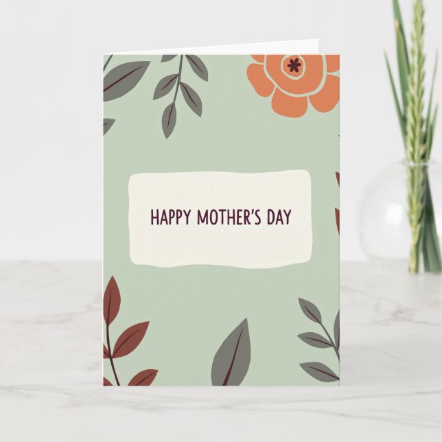 Vintage Moms Day Card (Front)