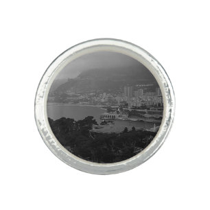 Vintage Monaco Monte-Carlo coast view Watch Ring
