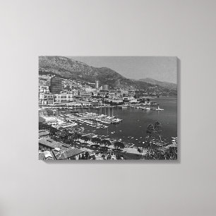Vintage Monaco Monte-Carlo General view Canvas Print
