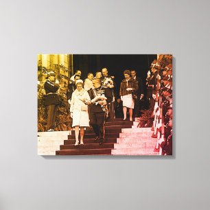 Vintage Monaco Prince Albert and Princess Grace Canvas Print