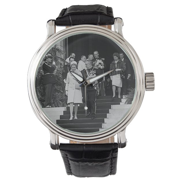 Vintage Monaco Prince Albert and Princess Grace Watch Zazzle