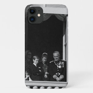 Vintage Monaco princely family in palace balcony iPhone 11 Case