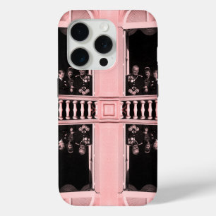 Vintage Monaco princely family in palace balcony iPhone 15 Pro Case
