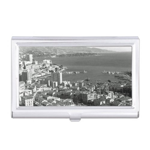 Vintage Monaco Principality Monte Carlo port Jigsa Business Card Case