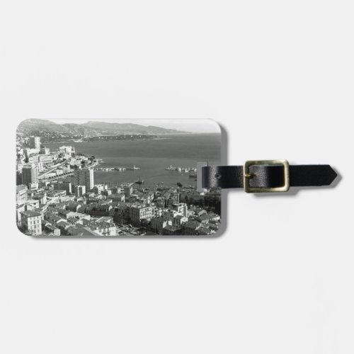 Vintage Monaco Principality Monte Carlo port Jigsa Luggage Tag