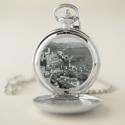 Vintage Monaco Principality Monte Carlo port Jigsa Pocket Watch