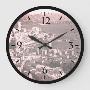 Vintage Monaco Principality Monte Carlo port Watch Large Clock