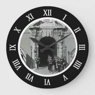 Vintage Monaco Principality palace USB Ch Large Clock