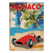 VINTAGE MONACO RACING TRAVEL POSTER (Front)