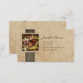 Vintage Monarch Butterfly Business Card (Front/Back)