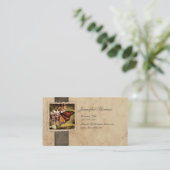 Vintage Monarch Butterfly Business Card (Standing Front)