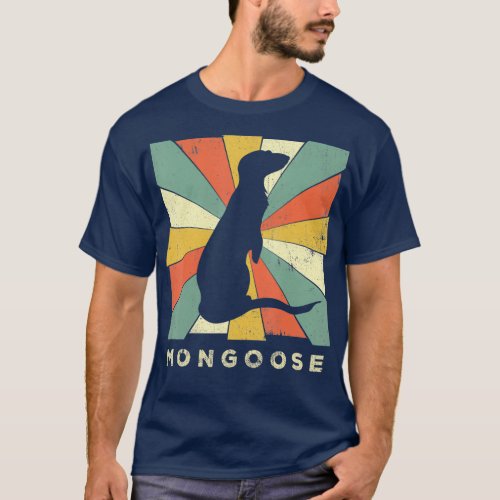 Vintage Mongoose Lover Retro Style Animal T_Shirt