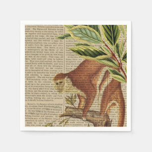 Vintage Monkey Collage Napkins