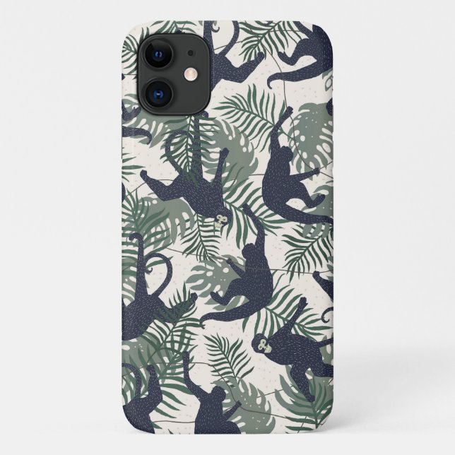 Vintage Monkey Pattern Case-Mate iPhone Case (Back)