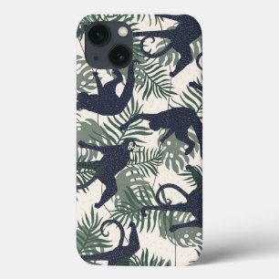 Vintage Monkey Pattern iPhone 13 Case