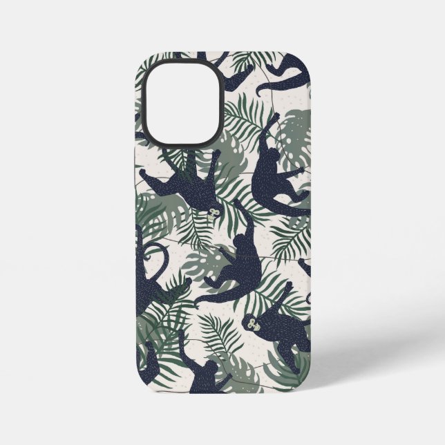 Vintage Monkey Pattern iPhone Case (Back)