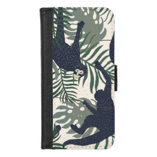 Vintage Monkey Pattern iPhone 8/7 Wallet Case