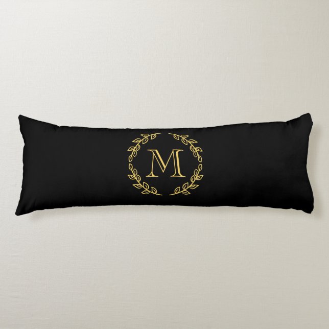Vintage Monogram Body Pillow (Front)