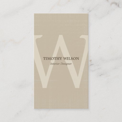 Customizable Vintage Monogram Business Cards - Groupon Business Card Templates