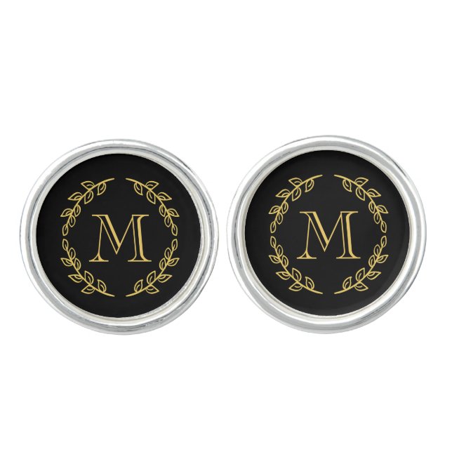 Vintage Monogram Cufflinks (Front)