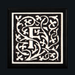 Vintage Monogram F Art Nouveau Letter Keepsake Box<br><div class="desc">Art nouveau Letters - Monograms from the Arts & Crafts Movement This letter F is a lovely rugged monogram created in 1901, and published in a set of books. The monogram F is surrounded by a wonderful hand-drawn vine pattern, very much in the style of the art nouveau patterns in...</div>