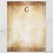 Vintage Monogram Faded Damask Paper (Front)