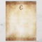 Vintage Monogram Faded Damask Paper