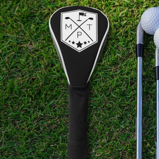 Vintage Monogram Golf Club Name Personalized Head Cover (Creator Uploaded)