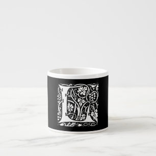 Vintage Monogram L Art Nouveau Espresso Cup