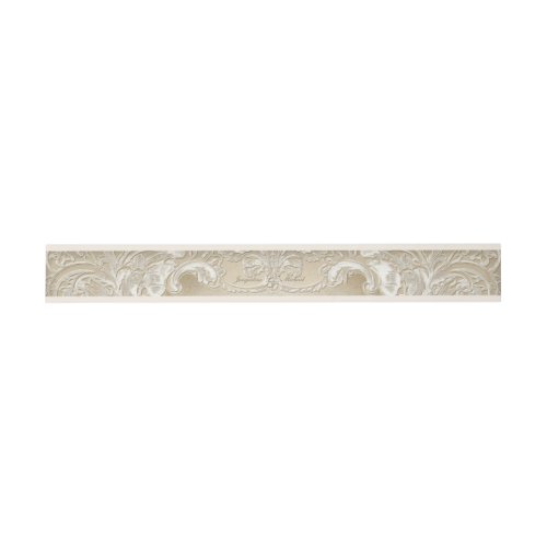 Vintage Monogram Lace Baroque Etching Swirl Formal Invitation Belly Band