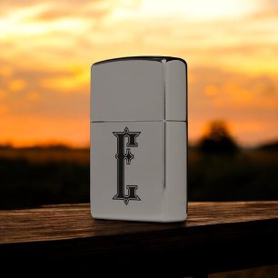 Vintage Monogram Minimalist Zippo Lighter
