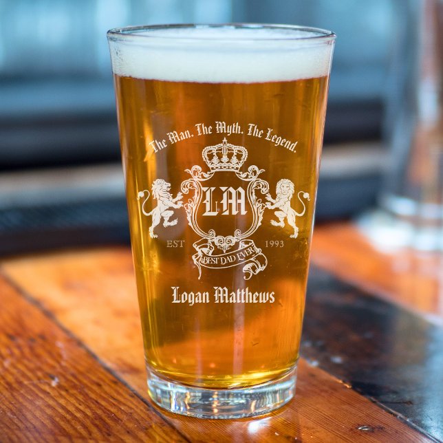 Vintage Monogram Name Custom Etched Glassware (Creator Uploaded)