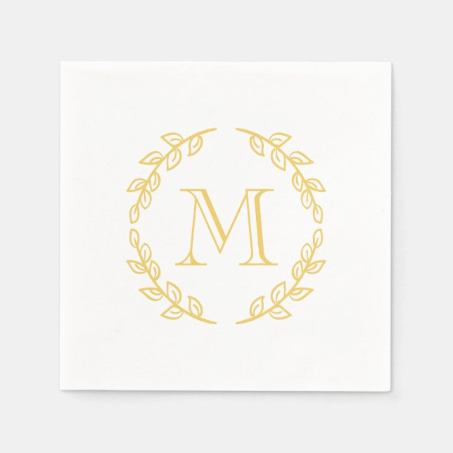 Vintage Monogram Napkins (Front)