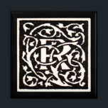 Vintage Monogram R Art Nouveau  Gift Box<br><div class="desc">Art nouveau Letters - Monograms From the Arts & Crafts Movement This letter R is a lovely rugged monogram R created in 1901, and published in a set of books. The monogram R is surrounded by a wonderful hand-drawn vine pattern, very much in the style of the art nouveau patterns...</div>