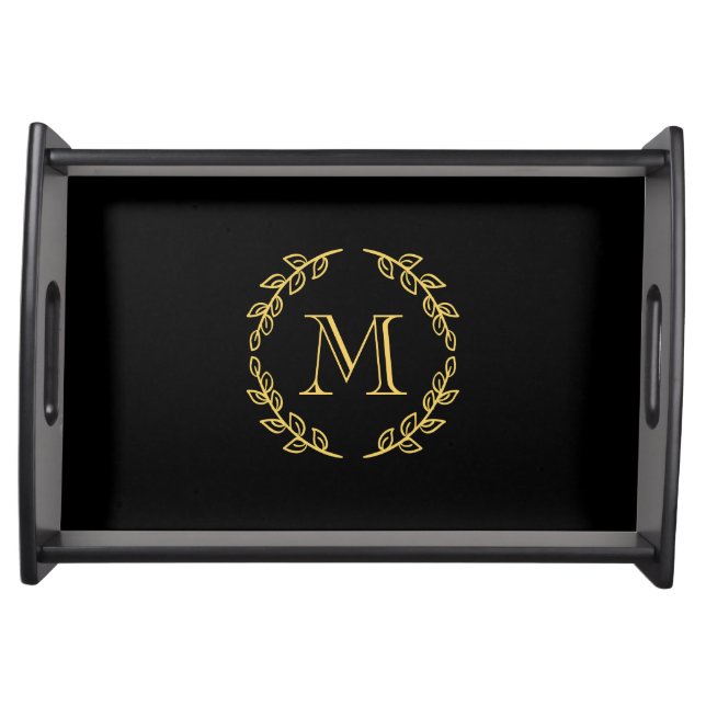 Vintage Monogram Serving Tray (Front)