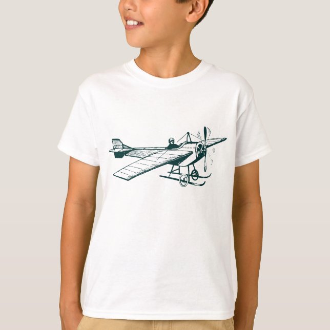 Vintage Monoplane - Dark Green T-Shirt (Front)